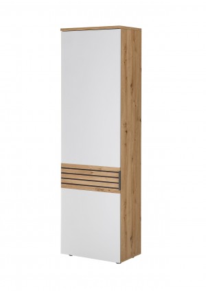 Milan Gardr&oacute;bszekr&eacute;ny Artisan t&ouml;lgy/Feh&eacute;r